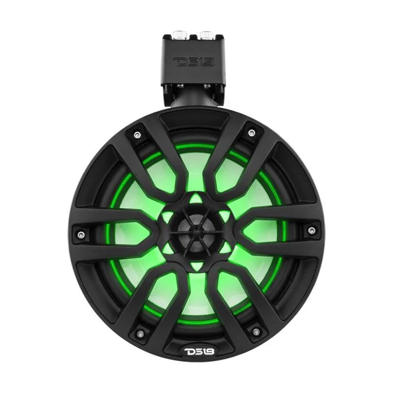 DS18 Marine And Powersports Towers 8in 125 Watts RMS RGB LED Lights Red - Image 2