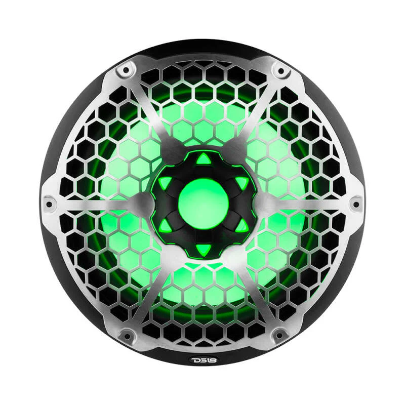 DS18 Marine Subwoofer w/ RGB Lights 12in 350 Watts RMS 4 ohm SVC |Black - Image 5