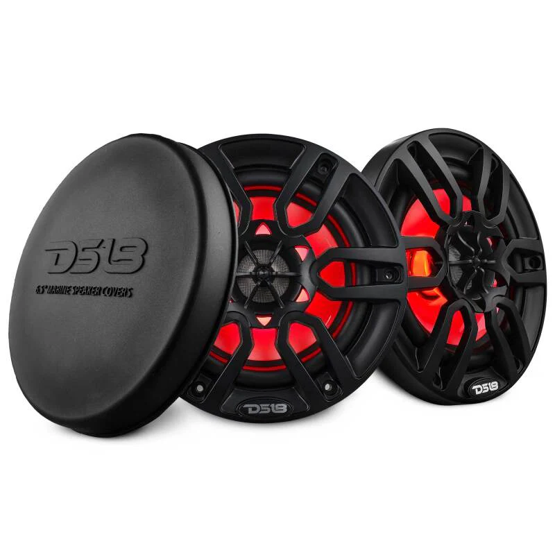 DS18 NXL Series Coaxial Marine Speakers w/ RGB Lights 6.5in 2-Way 100 Watts RMS 4 ohm Black - Image 9