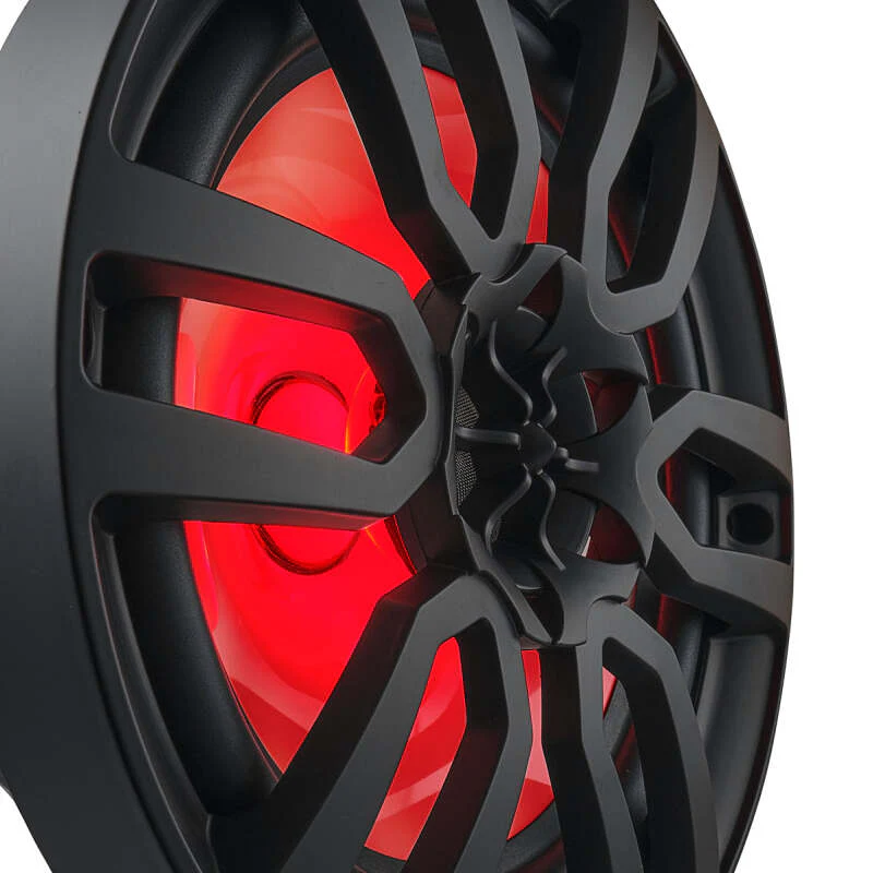 DS18 NXL Series Coaxial Marine Speakers w/ RGB Lights 8in 2-Way 125 Watts RMS 4 ohm Black - Image 3