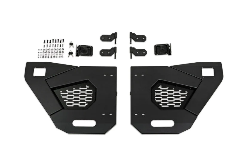 DV8 Offroad 18-22 Jeep Wrangler JL/JT Spec Series Half Doors - Rear Set - Image 11