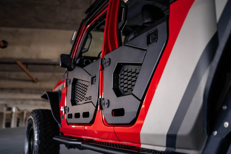 DV8 Offroad 18-22 Jeep Wrangler JL/JT Spec Series Half Doors - Rear Set - Image 13