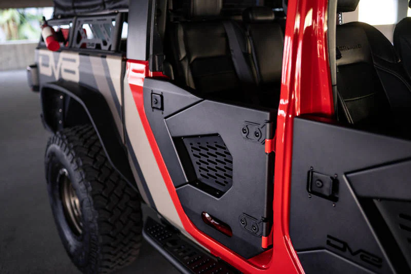 DV8 Offroad 18-22 Jeep Wrangler JL/JT Spec Series Half Doors - Rear Set - Image 2