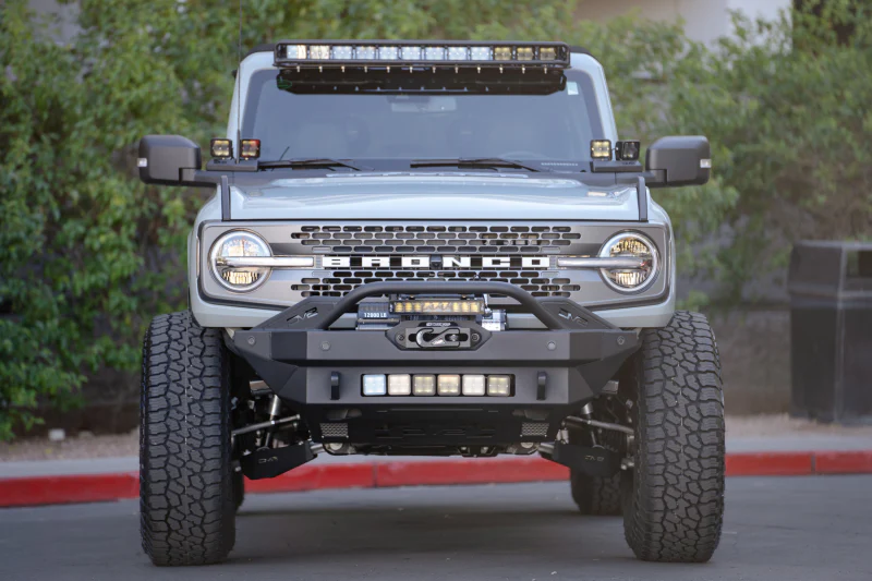 DV8 Offroad 21-22 Ford Bronco Front Lower Control Arm Skid Plate - Image 9