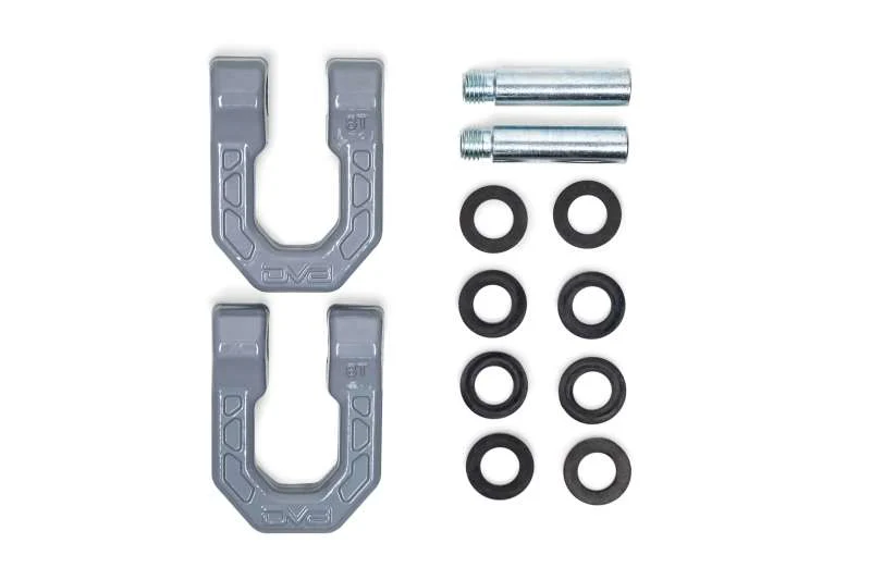 DV8 Offroad Elite Series D-Ring Shackles - Pair (Gray) - Image 3