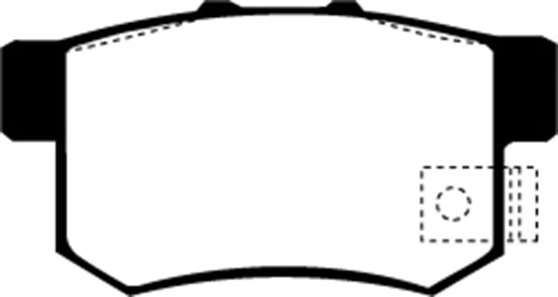 EBC 01-03 Acura CL 3.2 Redstuff Rear Brake Pads - Image 2