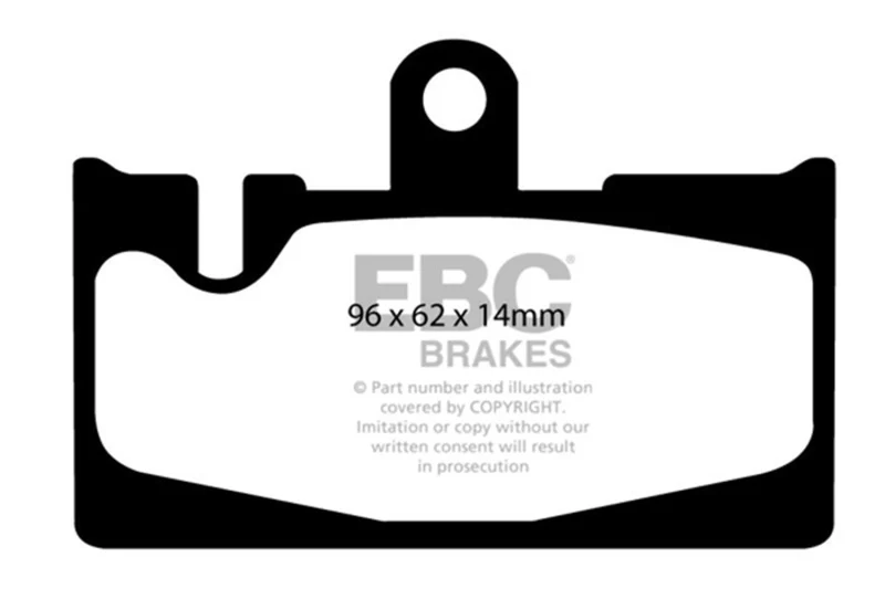 EBC 01-06 Lexus LS430 4.3 Yellowstuff Rear Brake Pads - Image 2