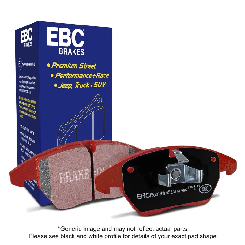 EBC 02-08 Pontiac Vibe 1.8 GT Redstuff Rear Brake Pads - Image 3