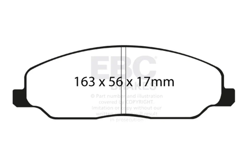 EBC 05-10 Ford Mustang 4.0 Bluestuff Front Brake Pads - Image 5