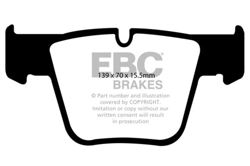 EBC 07-11 Mercedes-Benz CL63 AMG 6.2 Redstuff Front Brake Pads - Image 2