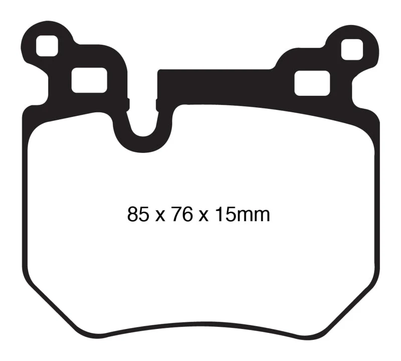 EBC 08-10 BMW 135 3.0 Twin Turbo Redstuff Rear Brake Pads - Image 9