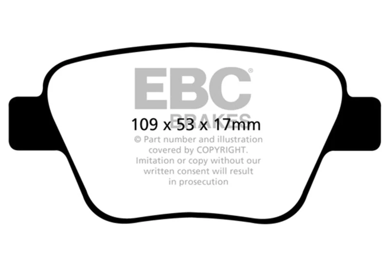 EBC 10-13 Audi A3 2.0 Turbo (Bosch rear caliper) Redstuff Rear Brake Pads - Image 2