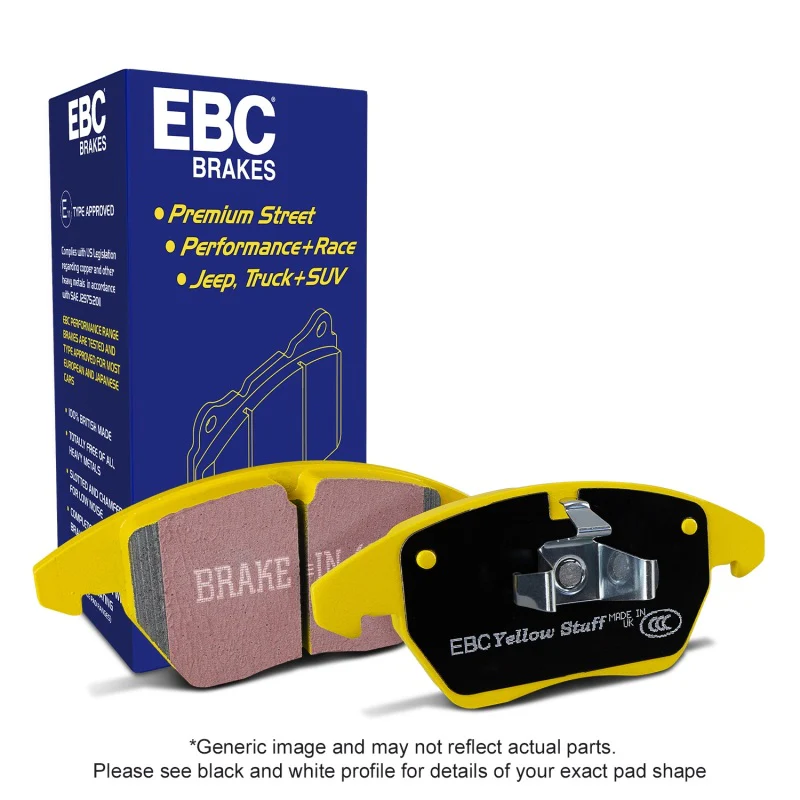 EBC 11-14 Chrysler 200 2.4 Yellowstuff Rear Brake Pads - Image 3