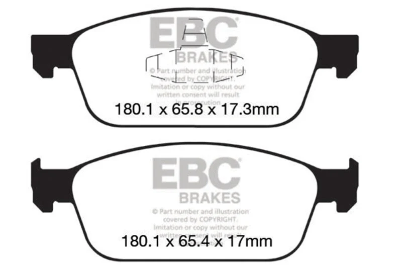 EBC 12-18 Ford Focus ST Bluestuff Front Brake Pads - Image 4