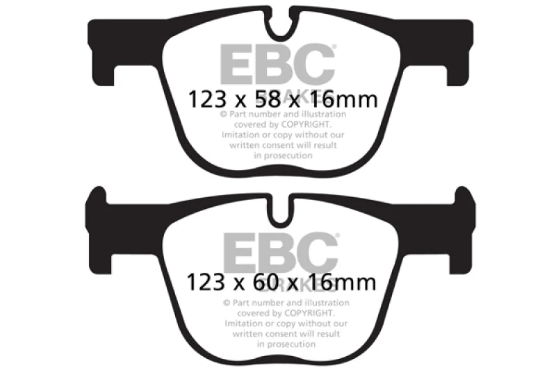 EBC 12+ BMW 335 3.0 Turbo (F30) Redstuff Rear Brake Pads - Image 3