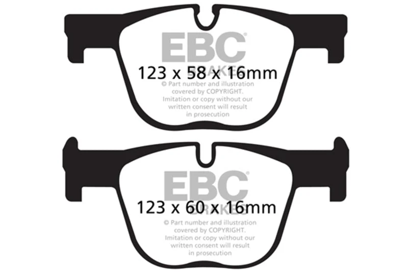 EBC 12+ BMW 335 3.0 Turbo (F30) Redstuff Rear Brake Pads - Image 4