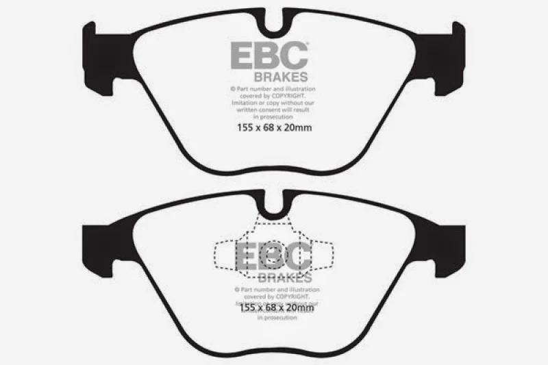 EBC 13+ BMW X1 2.0 Turbo (28i) Yellowstuff Front Brake Pads - Image 2