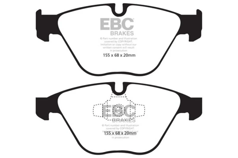 EBC 13+ BMW X1 2.0 Turbo (28i) Yellowstuff Front Brake Pads - Image 5