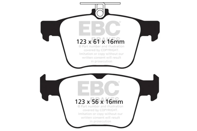 EBC 14-20 Audi S3 2.0 Turbo Redstuff Rear Brake Pads - Image 5
