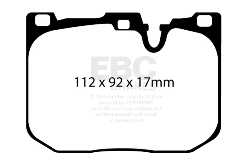 EBC 14+ BMW i8 1.5 Turbo/Electric Yellowstuff Front Brake Pads - Image 4