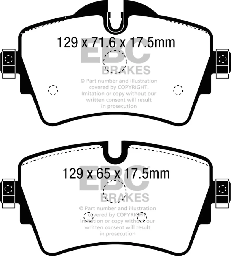 EBC 14+ Mini Hardtop 2.0 Turbo Cooper S Yellowstuff Front Brake Pads - Image 2