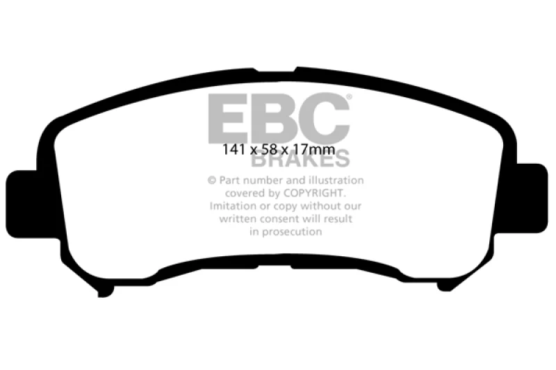 EBC 14+ Nissan Juke 1.6 Turbo Nismo RS Ultimax2 Front Brake Pads - Image 2