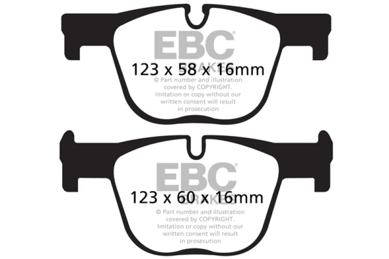 EBC 2017+ BMW 430 Coupe/Gran Coupe (F32/F33/F36) Bluestuff Rear Brake Pads - Image 2