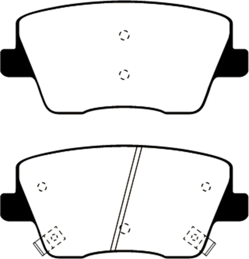 EBC 2019+ Hyundai Veloster N (2nd Gen) 2.0L Turbo Yellowstuff Rear Brake Pads - Image 2