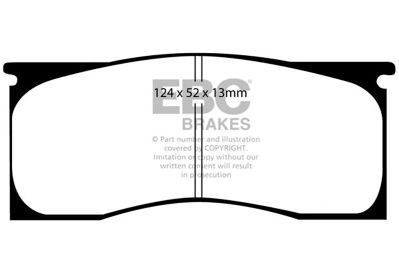 EBC 65-69 Dodge Dart 2.8 Redstuff Front Brake Pads - Image 3