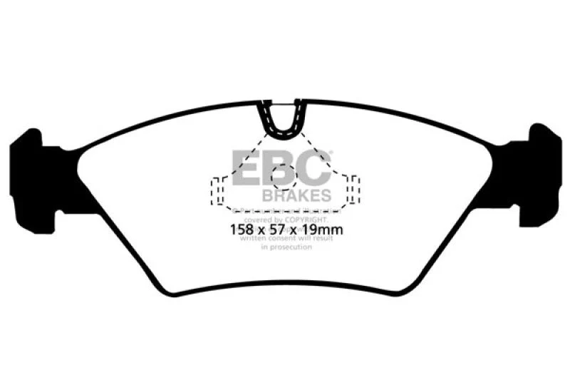 EBC 87-91 BMW M3 2.3 (E30) Redstuff Front Brake Pads - Image 5