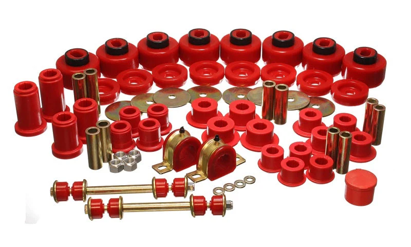 Energy Suspension 01-06 Chevy Silverado 4WD Red Hyper-flex Master Bushing Set - Image 3