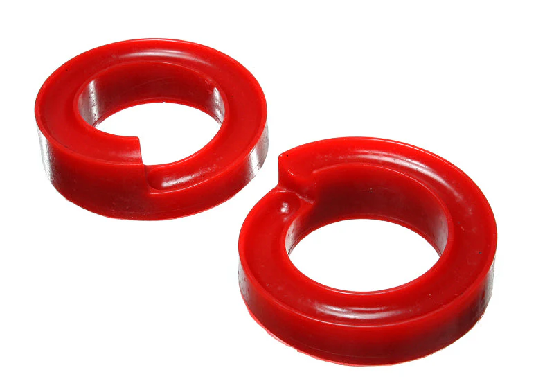 Energy Suspension 2005-07 Ford F-250/F-350 SD 2/4WD Front Coil Spring Isolator Set - Red - Image 2