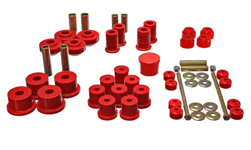 Energy Suspension 67-73 Ford Mustang Red Hyper-flex Master Bushing Set - Image 3