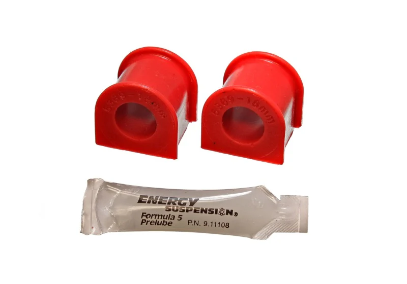 Energy Suspension 88-91 Honda Civic/CRX Red 18mm Front Sway Bar Bushings - Image 2