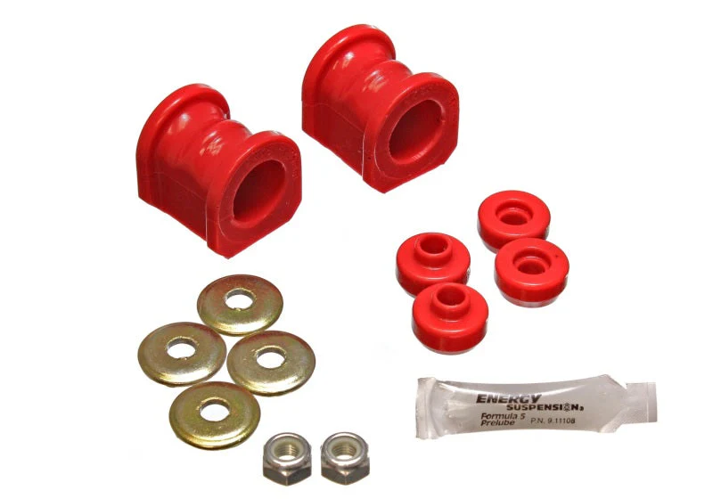 Energy Suspension 91-94-Nissan Sentra/NX1600/2000 Red 27mm Front Sway Bar Frame Bushings (Sway bar e - Image 3
