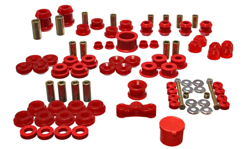 Energy Suspension 94-01 Acura Integra (except Type R) Red Hyper-Flex Master Bushing Set - Image 2