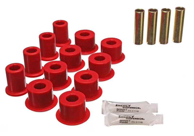 Energy Suspension 95-97 Toyota Tacoma / 89 4Runner / 89-95 Pick Up Red Rear Leaf Spring Shackle Bush - Image 2