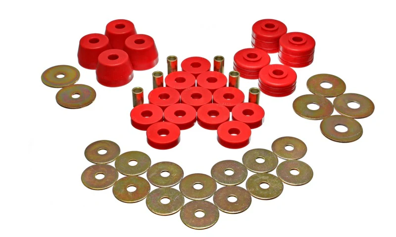Energy Suspension Body Mount Bushing Sets - Red - Image 3