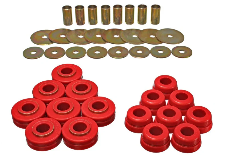 Energy Suspension Nissan/Datsun Red Body Mount Set - Image 2