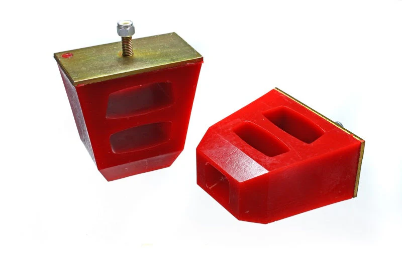 Energy Suspension Universal 4.5in Tall x 4.5in Long x 2.5in Wide Red Bump Stops (2 per set) - Image 3