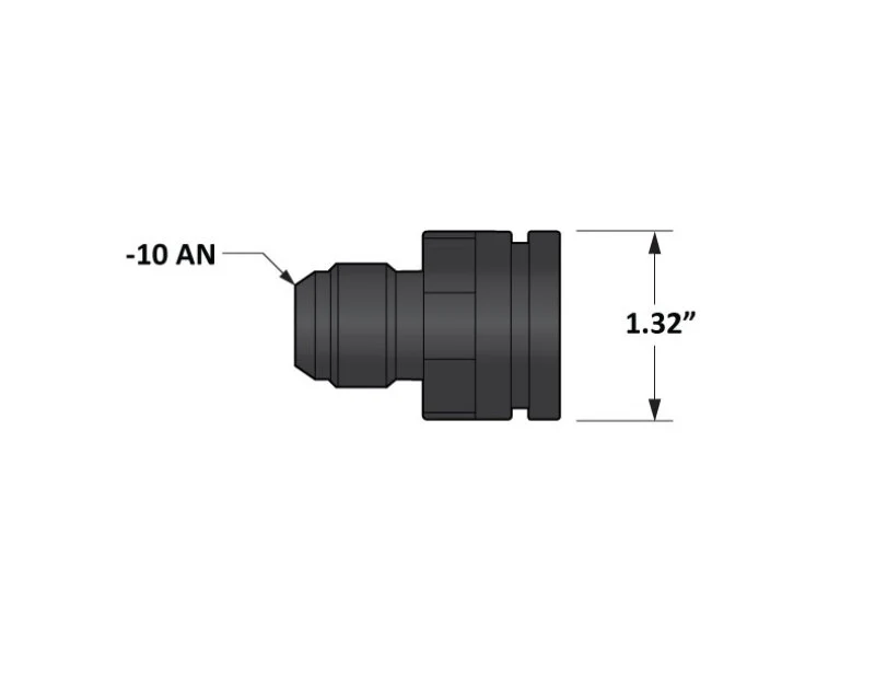 Fleece Performance Universal Billet Aluminum Adapter Fitting -10AN Male to 1.325in O-Ring Bore - Image 3