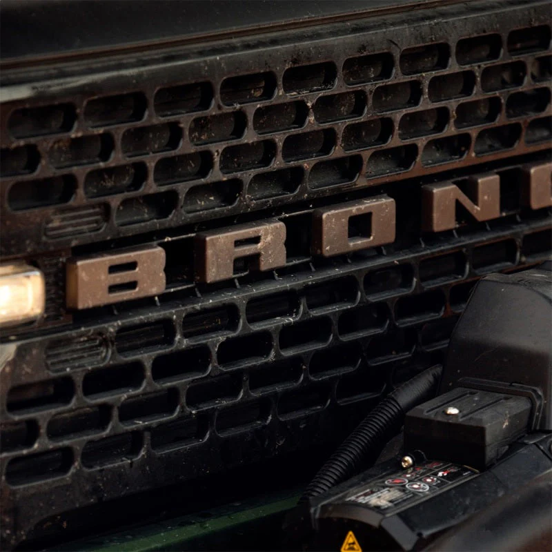 Ford Racing 2021+ Bronco Grille Lettering Overlay Kit - Bronze - Image 3