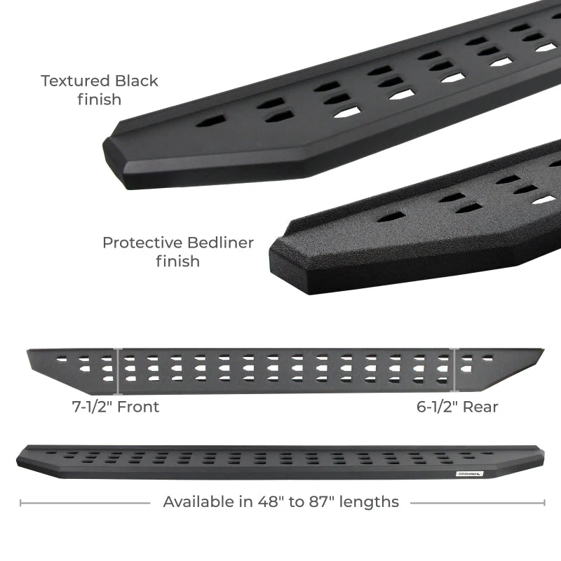 Go Rhino 2022 Toyota Tundra Crew Max 4dr RB20 Kit w/RB20 Running Board + Brkts - Tex. Blk - Image 2