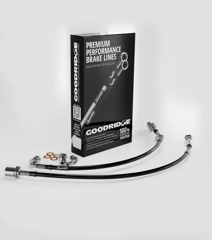 Goodridge 92-98 Toyota Supra Stainless Steel Front Brake Lines - Image 2