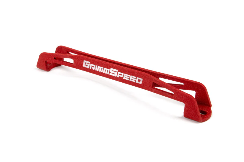GrimmSpeed 08-18 Subaru WRX/STI Lightweight Battery Tie Down - Red - Image 4