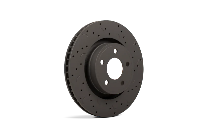 Hawk Talon 2001 Ford Mustang GT Bullitt Drilled and Slotted Rear Brake Rotor Set - Image 2