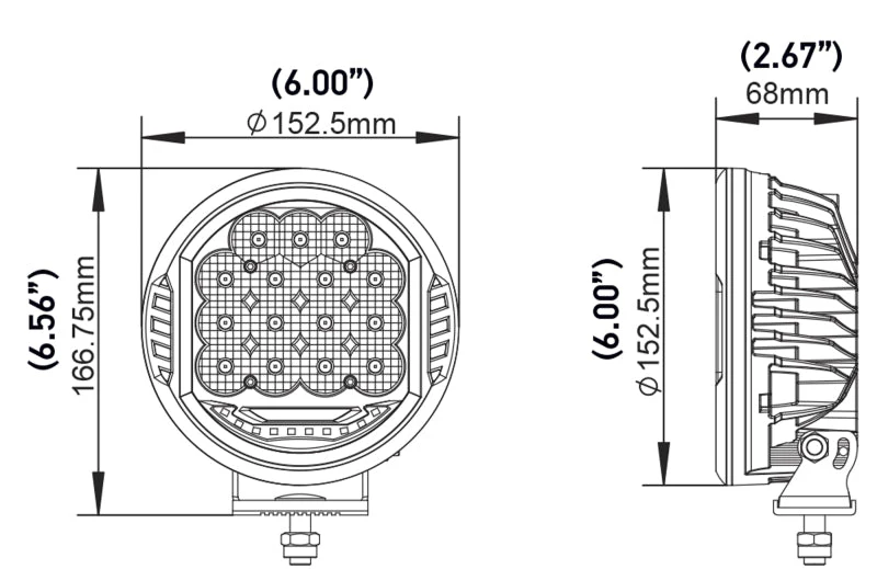 Hella 500 LED Driving Lamp - Single - Image 4