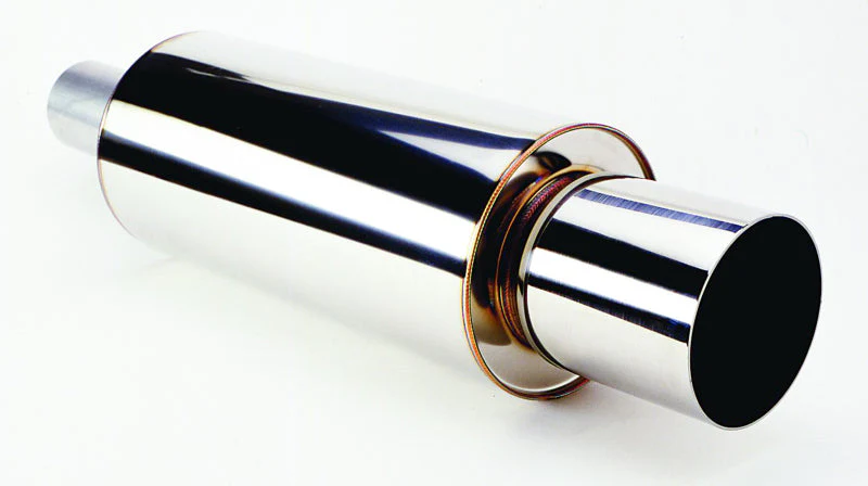 HKS Universal SS Hi-Power Muffler (120mm tip / 75mm piping) (SUS304 NO COATING) - Image 2