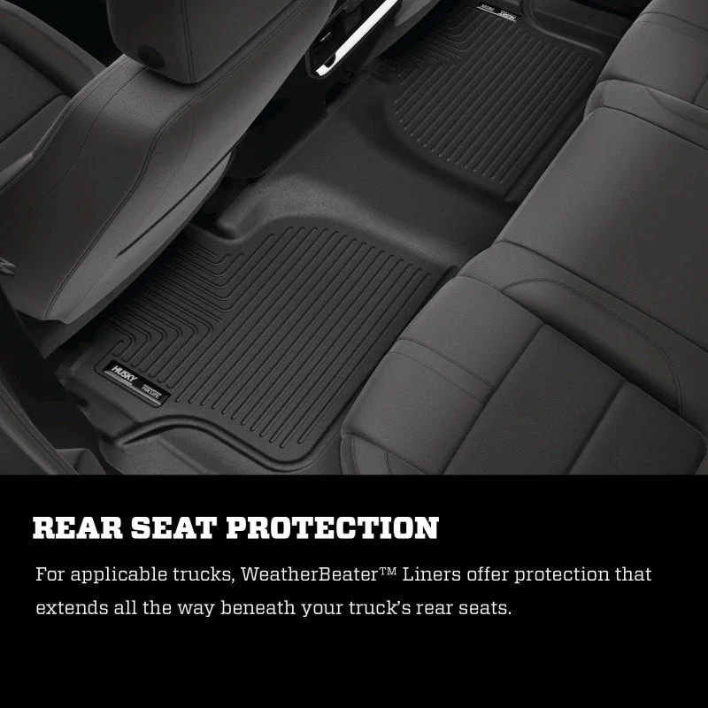 Husky Liners 05-23 Ford Econoline WeatherBeater Black Floor Liners - Image 12