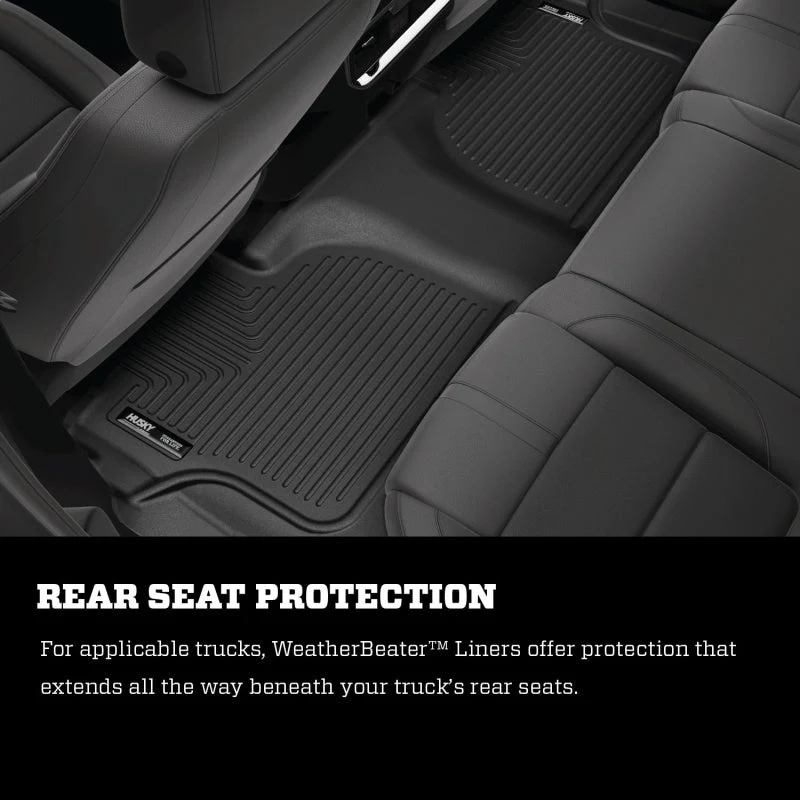 Husky Liners 07-12 Chevy Silverado/GMC Sierra Crew Cab WeatherBeater Combo Tan Floor Liners - Image 9